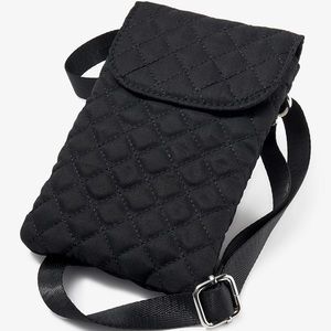 Chicos black quilted crossbody bad - never used